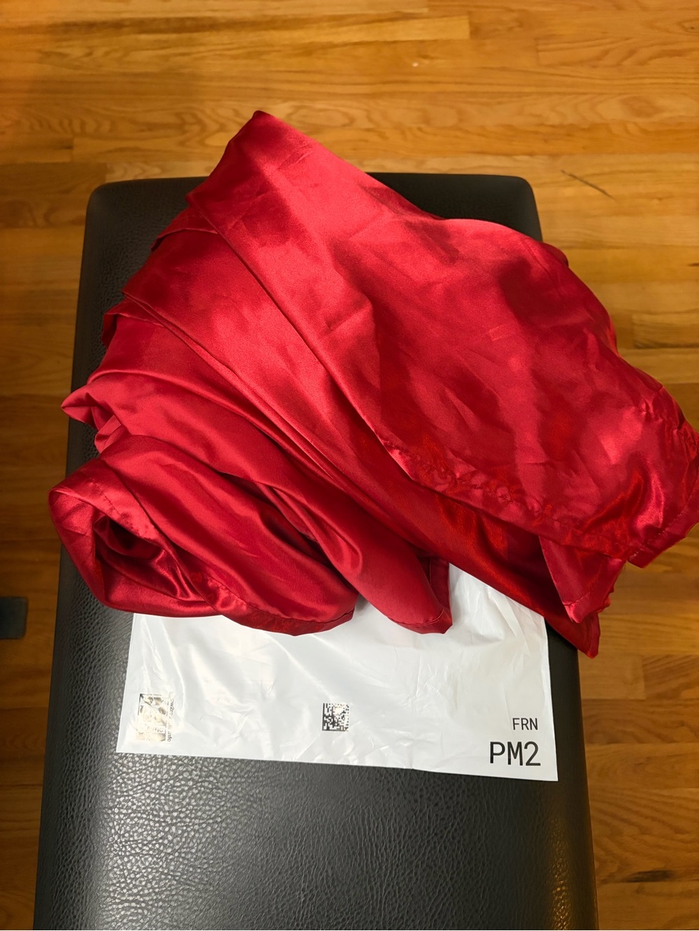 Satin red bed sheets fitted and loose twin xl